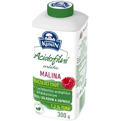 Mlékárna Kunín Acidofilní mléko malina 300 g – Zboží Mobilmania