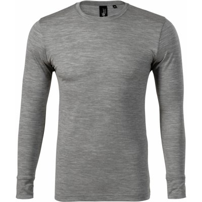 MALFINI Premium Merino Rise LS 159 triko pánské tmavě šedý melír – Hledejceny.cz