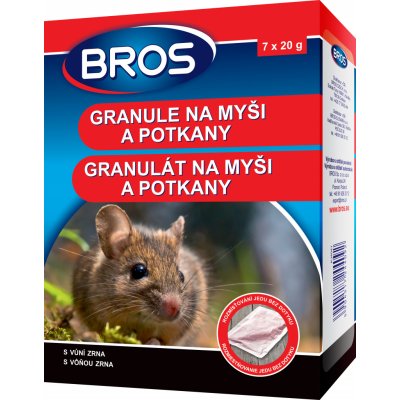 Bros granule na myši,krysy a potkany 140 g – Sleviste.cz