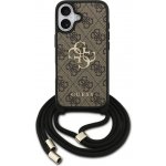 Guess - Pevné pouzdro 4G CBDY Big Logo s popruhem GUHCP17SP4GMGCRW - iPhone 17 - hnědé – Hledejceny.cz