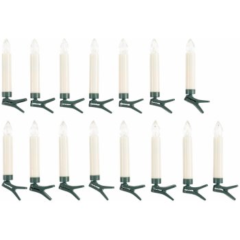 Home LivarnoLED svíčky na vánoční stromek 15 kusůkrémová