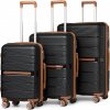 Cestovní kufr KONO travel set černá 36L, 60L, 92L