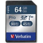 Verbatim Pro U3 SDXC 64 GB 47022 – Zboží Mobilmania