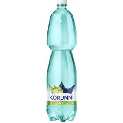 Korunní limeta s mátou jemně perlivá voda 6 x 1,5 l – Hledejceny.cz