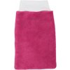 Mycí houba a žínka Babyrenka žínka Polar Fleece s nápletem 25 x 16 cm Fuchsia