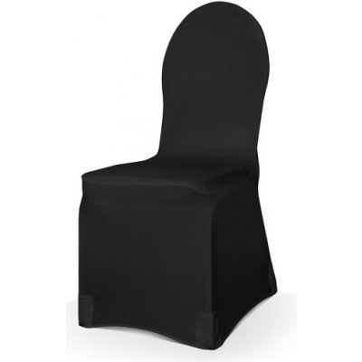 PartyDeco Potah na židli elastický černý 1 ks - svatební potahy na židle – Sleviste.cz