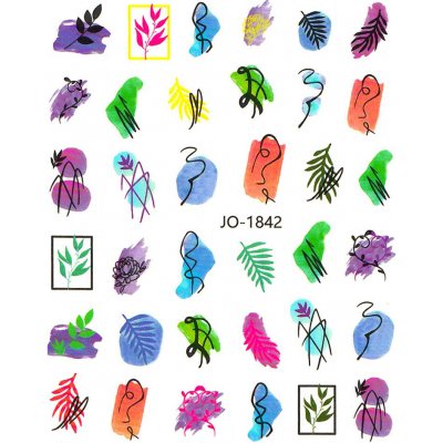 Samolepky na nehty Colorful JO-1842 – Zboží Mobilmania