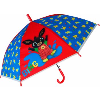 Eplusm Zajíček Bing deštník automatický červeno modrý
