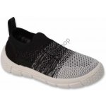 Befado Plátěnky tenisky bačkory Honey 102X023 šedočerné nazouvací – Sleviste.cz