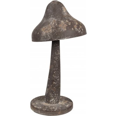 Clayre & Eef Hnědá antik plechová dekorace houba - Ø 14*27 cm – Hledejceny.cz