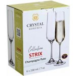 Crystal Bohemia STRIX sklenice na šampaňské 6 x 200 ml – Sleviste.cz