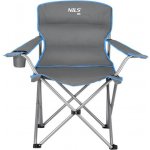 Skládací židle NILS Camp NC3079 šedá-modrá – Hledejceny.cz