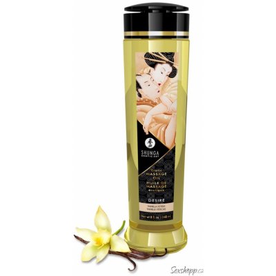 Shunga Erotic Massage Oil Desire Vanilla 240ml – Zboží Mobilmania