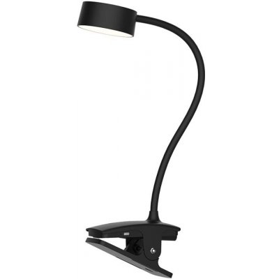 Solight LED stolní nabíjecí lampička 2W 210lm 3CCT černá clip – Sleviste.cz