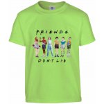 tričko Stranger Things Friends Dont Lie Světle Zelená – Sleviste.cz