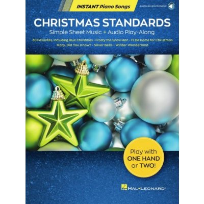 Christmas Standards Instant Piano Songs Simple Sheet Music + Audio Play-Along – Zbozi.Blesk.cz