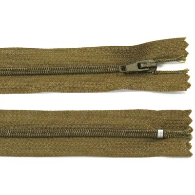 Spirálový zip no.3 nerozepínací 55cm - více barev color: 698 khaki zelená – Hledejceny.cz