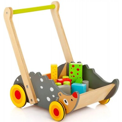 Leomark legrační Ježek s dřevěnými kostkami – Zboží Mobilmania