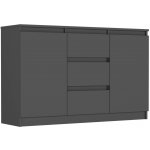 Framire Komoda antracit 120 x 76 x 33 cm R-120-S3 – Zboží Mobilmania