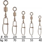 Delphin Karabinka s obratlíkem Rolling swivel with Crosslock snap B-04 2/40kg – Sleviste.cz