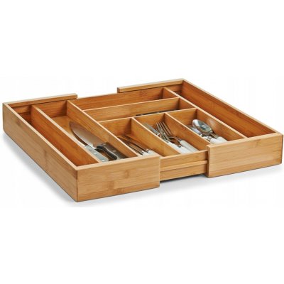 Nastavitelná vložka na příbory, bambus, 35-58 x 43 x 6,5 cm, ZELLER – Sleviste.cz