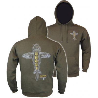 Vass mikina s kapucí Carp Rising khaki – Zboží Dáma