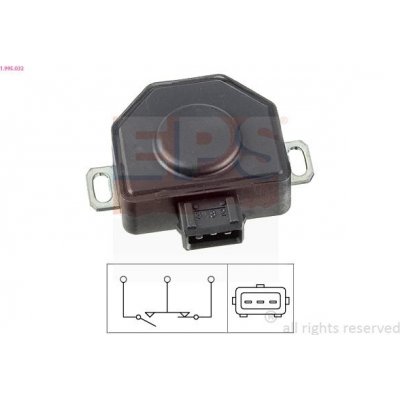 Senzor, poloha škrticí klapky EPS 1.995.032 | Zboží Auto