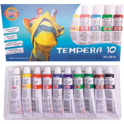 Koh-i-noor Souprava temperových barev 10x 16 ml 162548 – Zboží Mobilmania