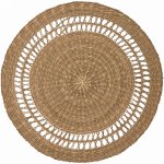 GREEN GATE Proutěné prostírání Round hnědá 38cm – Zboží Dáma