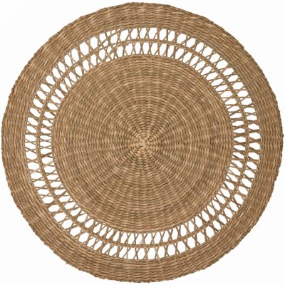 GREEN GATE Proutěné prostírání Round hnědá 38cm – Zboží Dáma