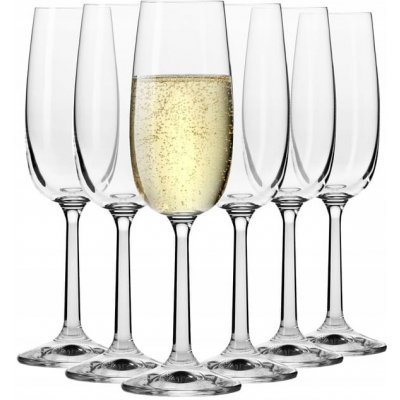 Krosno Sklenice na šampaňské Pure čiré 6 x 170 ml – Zboží Mobilmania