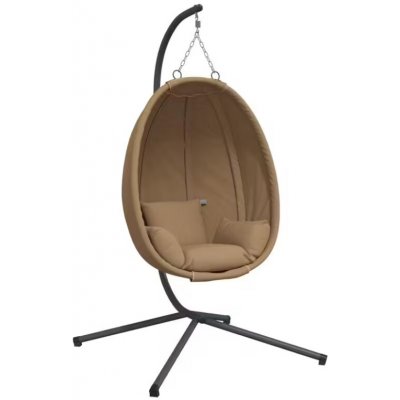 NoBi Zorba New závěsné křeslo antracit / světle hnědá – Hledejceny.cz