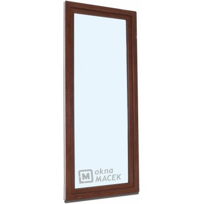 Kömmerling balkonové dveře 70 AD OS levé ořech/ořech 70 x 210 cm jednostranná klika + madýlko + PVC rám – Hledejceny.cz