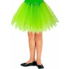 Dětský karnevalový kostým zelená tutu sukně s hvězdičkami