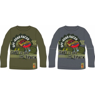 Plamínek a čtyřkoláci Chlapecké tričko khaki – Zboží Dáma