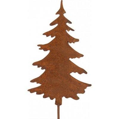 Clayre & Eef Rustikální rezavý zápich stromek Christmas Tree Rust M - 11*1*50 cm – Hledejceny.cz