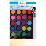 Creative Craft Group Akvarelové barvy sada 28 barev + příslušenství – Hledejceny.cz