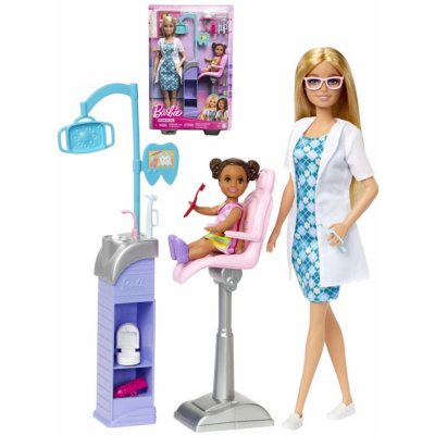 Barbie povolání herní set s panenkou 1. zubařka – Zboží Mobilmania