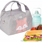 Oem Izolační termo taška k snídani Oběd růžová liška – Zboží Dáma