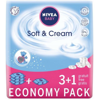 Nivea Baby Vlhčené ubrousky 4 x 63 ks