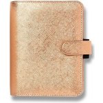 Filofax Saffiano Metallic A7 týdenní 2023 růžově zlatý – Zboží Živě