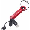 Přívěsky na klíče Troika přívěsek na klíče CBL01 RD WALKER RED USB červená