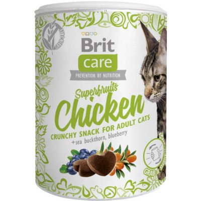 Brit Care Cat snack Superfruits Chicken rakytník a borůvka 100 g – Zbozi.Blesk.cz