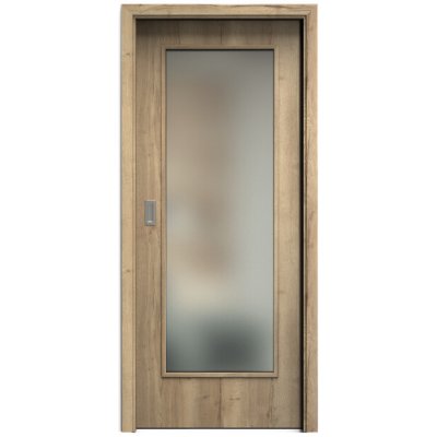 Sapeli Elegant Komfort M40 posuvné dub Halifax 100 x 210 cm Satináto bílé – Hledejceny.cz
