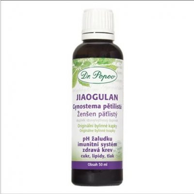 Dr. Popov Jiaogulan-Gynostema pětilistá, originální bylinné kapky, 50 ml – Hledejceny.cz