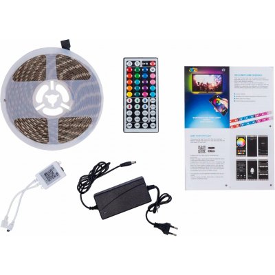 Aga LED pásek Bluetooth RGB 5m + ovladač + zdroj MR8001 – Hledejceny.cz