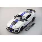 MAISTO Ford Mustang Shelby GT500 bílá/modrá 1:18 – Zbozi.Blesk.cz