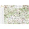 Nástěnné mapy Ústecký kraj - nástěnná mapa 113 x 83 cm, lamino + stříbrný hliníkový rám