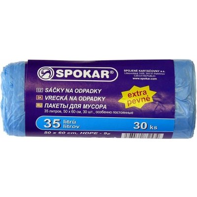 Spokar Sáčky na odpad HDPE 35 l 9 µm 30 ks – Zboží Mobilmania