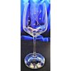 Sklenice LsG Crystal Skleničky na červené víno Swarovski krystal dekor Karla Giss 5874 24 x 6 x 455 ml